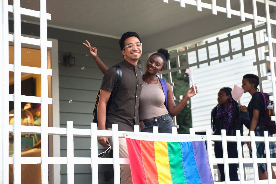 Students at the LGBT Resource Center Welcome Social