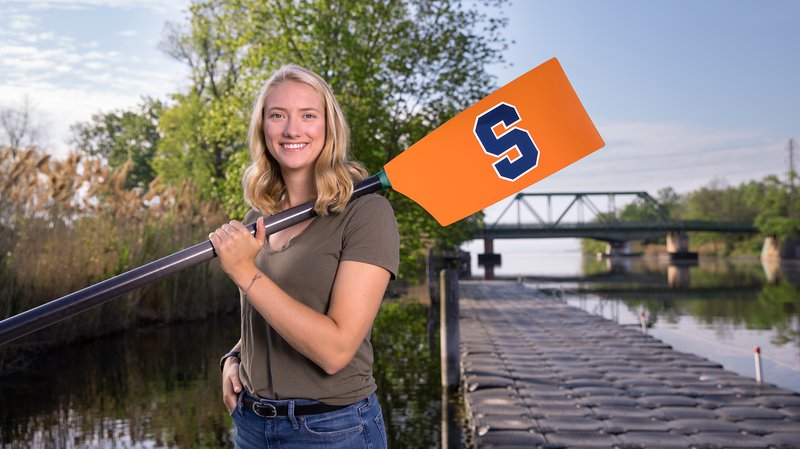 Kate Ryan '22 is a veteran of the 44-year-old women's rowing team, which placed a program-best 10th at the 2021 NCAA championships.